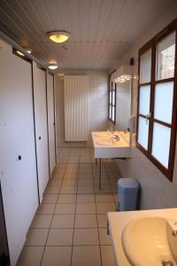 Baðherbergi á Gite d'Etape Ascou La Forge
