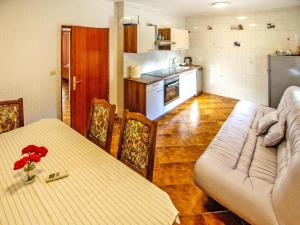 Kuchyň nebo kuchyňský kout v ubytování Apartment in Seline near Paklenica Park