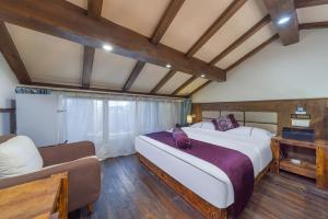 Yingxue Inn Duplex Suite Loft客房内的一张或多张床位