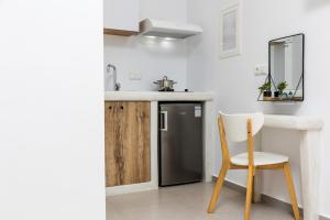 Kuchyň nebo kuchyňský kout v ubytování Naxos Ark