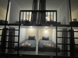 3 TIGERS Resort & Hostel客房内的一张或多张床位