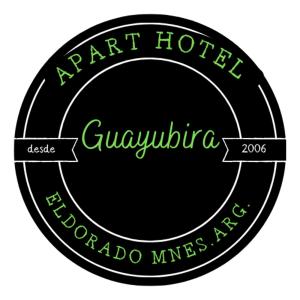 Et logo, certifikat, skilt eller en pris der bliver vist frem på Cabañas y Apart Guayubira