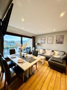 Χώρος καθιστικού στο Ferienwohnung Strandperle - nur 150m zum Strand