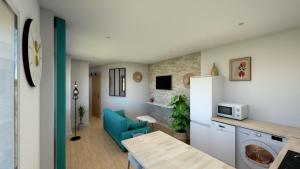 TV a/nebo společenská místnost v ubytování Cosy Plenity - T3 - Centre ville - Parking gratuit