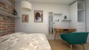 Postel nebo postele na pokoji v ubytování Cosy Plenity - T3 - Centre ville - Parking gratuit