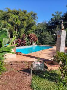 Swimmingpoolen hos eller tæt på Cabañas y Apart Guayubira