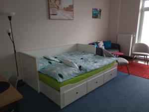 Postel nebo postele na pokoji v ubytování Apartmán Rezidence Moser-free parking garage