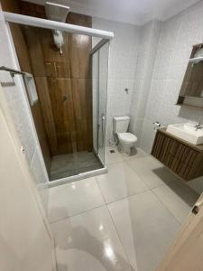 Koupelna v ubytování Apartamento ao lado do metro da Cinelândia e Consulado Americano