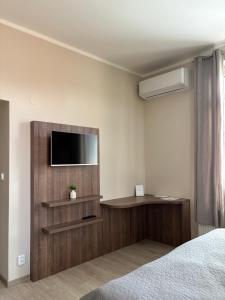 TV a/nebo společenská místnost v ubytování Penzion Apartmány Resident