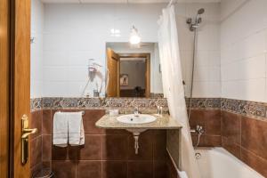 Koupelna v ubytování Hotel Snö Beret