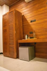 Kuchyň nebo kuchyňský kout v ubytování Caliza Unawatuna by Sea Cloud