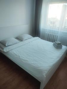 Postel nebo postele na pokoji v ubytování "Aš Centre" apartamentai + 11 fotografií