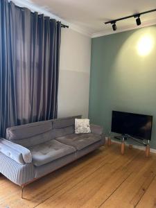 TV a/nebo společenská místnost v ubytování Apartament at Gegidze street