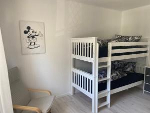 Postel nebo postele na pokoji v ubytování Ferienwohnung Nele
