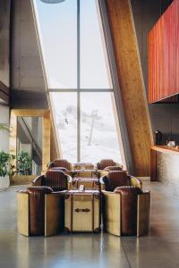 Posezení v ubytování Gudauri Loft Hotel