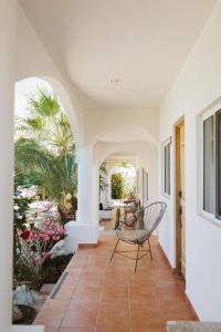 a hallway of a house with a patio at Olas de Cerritos in El Pescadero