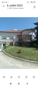 a picture of a house and a picture of a house at Mon petit château in Pajay