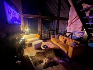 Posezení v ubytování Bungalux Kopaonik