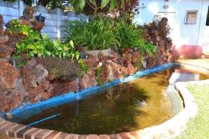 En have udenfor Manshu Guesthouse