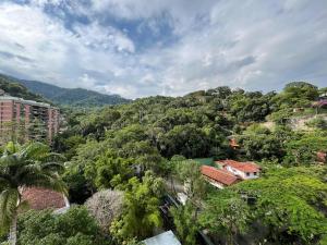 a view of a hill with trees and buildings at Vista Carioca in Rio de Janeiro