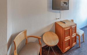 TV a/nebo společenská místnost v ubytování Attraktive Ferienwohnung Wagr,