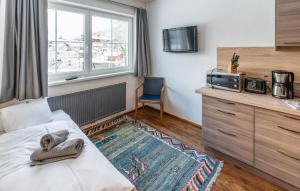 Postel nebo postele na pokoji v ubytování Attraktive Ferienwohnung Wagr,