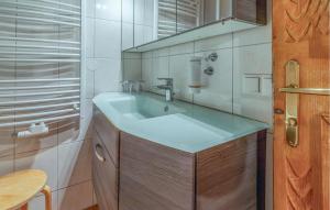 Koupelna v ubytování Attraktive Ferienwohnung Wagr,