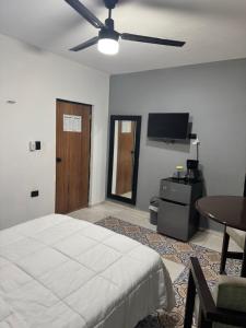 TV a/nebo společenská místnost v ubytování Apartamentos 31