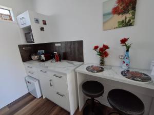 Dapur atau dapur kecil di "Winter Special" Studio on Hugo Way, Papamoa