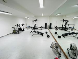 Fitness centrum a/nebo fitness zařízení v ubytování Cozy du Grand Large
