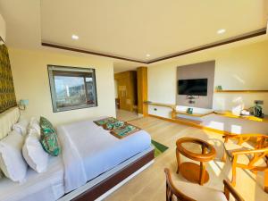 Χώρος καθιστικού στο The Z Retreat & Spa Gangtok