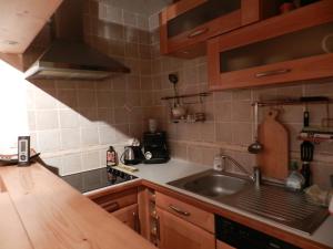 Η κουζίνα ή μικρή κουζίνα στο Confort aux 7 Laux: 6 pers, proche pistes, balcon - FR-1-557A-58 +6 φωτογραφίες