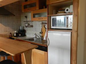 Η κουζίνα ή μικρή κουζίνα στο Confort aux 7 Laux: 6 pers, proche pistes, balcon - FR-1-557A-58