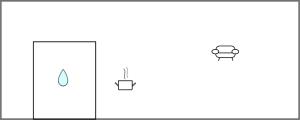 The floor plan of 1 Bedroom Cozy Apartment In Svendborg