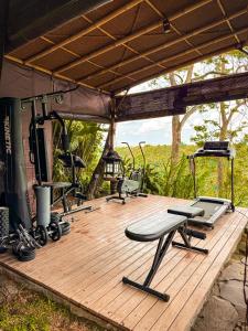 Fitness centrum a/nebo fitness zařízení v ubytování Bali Maison