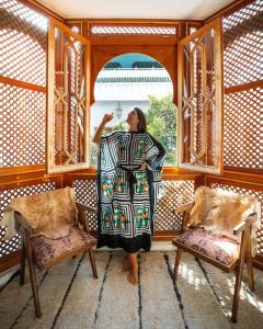 Istumisnurk majutusasutuses Riad Botanica