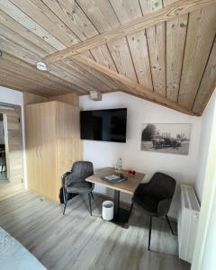 TV a/nebo společenská místnost v ubytování Hotel Steiger