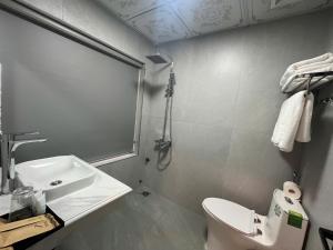 Koupelna v ubytování Sapa Warm Hotel