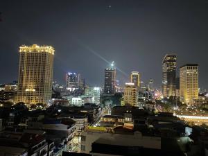 Nespecifikovaný výhled na destinaci Phnompenh nebo výhled na město při pohledu z hotelu