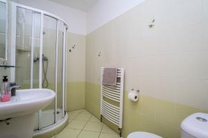 Koupelna v ubytování Penzion Fialka