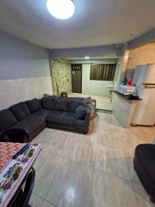 Χώρος καθιστικού στο Flat Beach Itapuã - 2 Quartos com AR