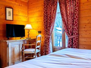 TV a/nebo společenská místnost v ubytování Hotel Breithorn