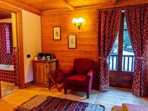 Χώρος καθιστικού στο Hotel Breithorn