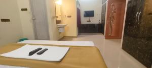 Postel nebo postele na pokoji v ubytování MM stays
