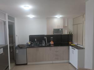 Kuchyň nebo kuchyňský kout v ubytování Dept 301 piso 03 Consultar Cochera,