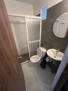 Vannituba majutusasutuses Hotel Almalu
