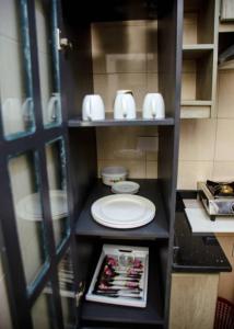 Kuchyň nebo kuchyňský kout v ubytování 7HillsGidRine Apartment