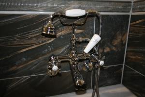 Koupelna v ubytování Hotel Freizeittempel