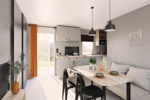 Köök või kööginurk majutusasutuses Mobile Home Plus 4p - Camp Diekirch