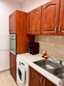 Kuchyň nebo kuchyňský kout v ubytování Apartament Deptak Sądecki + 5 fotografií